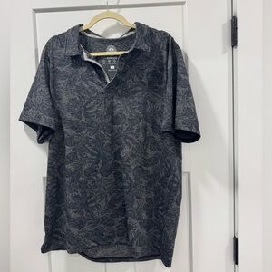 Flag and anthem golf polo size large